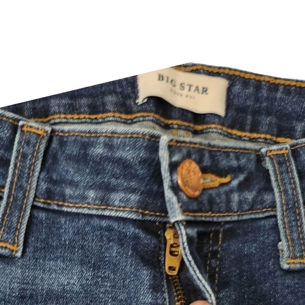 Big Star‎ Jeans Womens 28 Blue Alex Skinny Mid Rise Dark Wash Denim Stretch